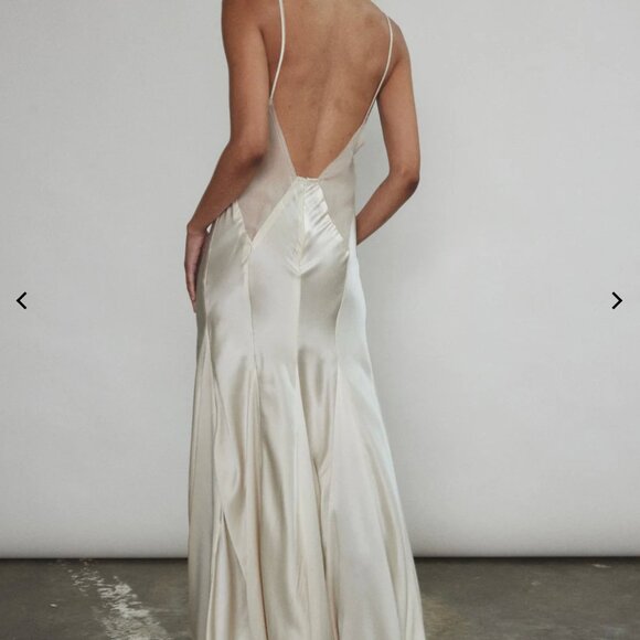 Simone Slip Dress - Ivory - Size M - PART OF SET - Picture 9 of 11